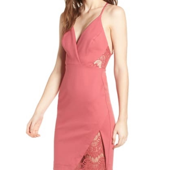 ASTR Peeking Lace Halter Dress - Picture 3 of 8